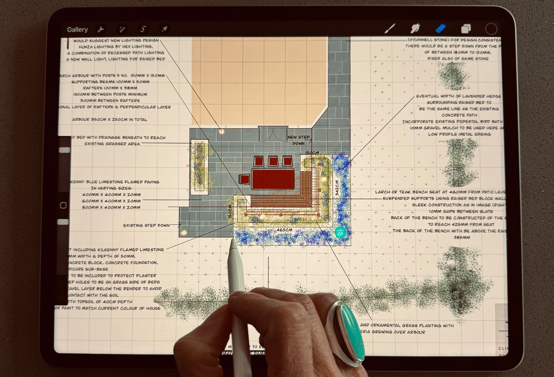 Master Plan development for a garden design in Cork City