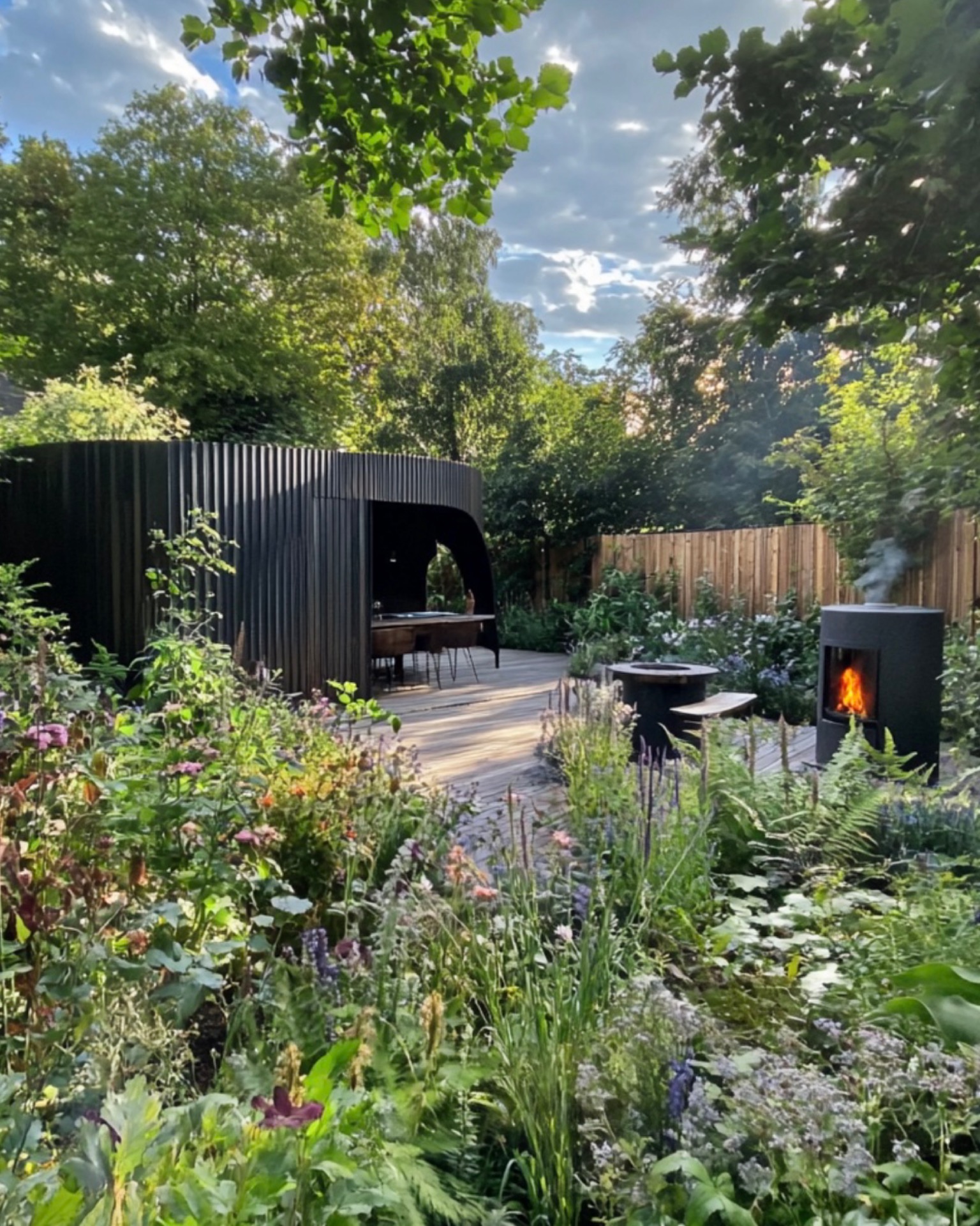 Concept development image for this Cork City garden design